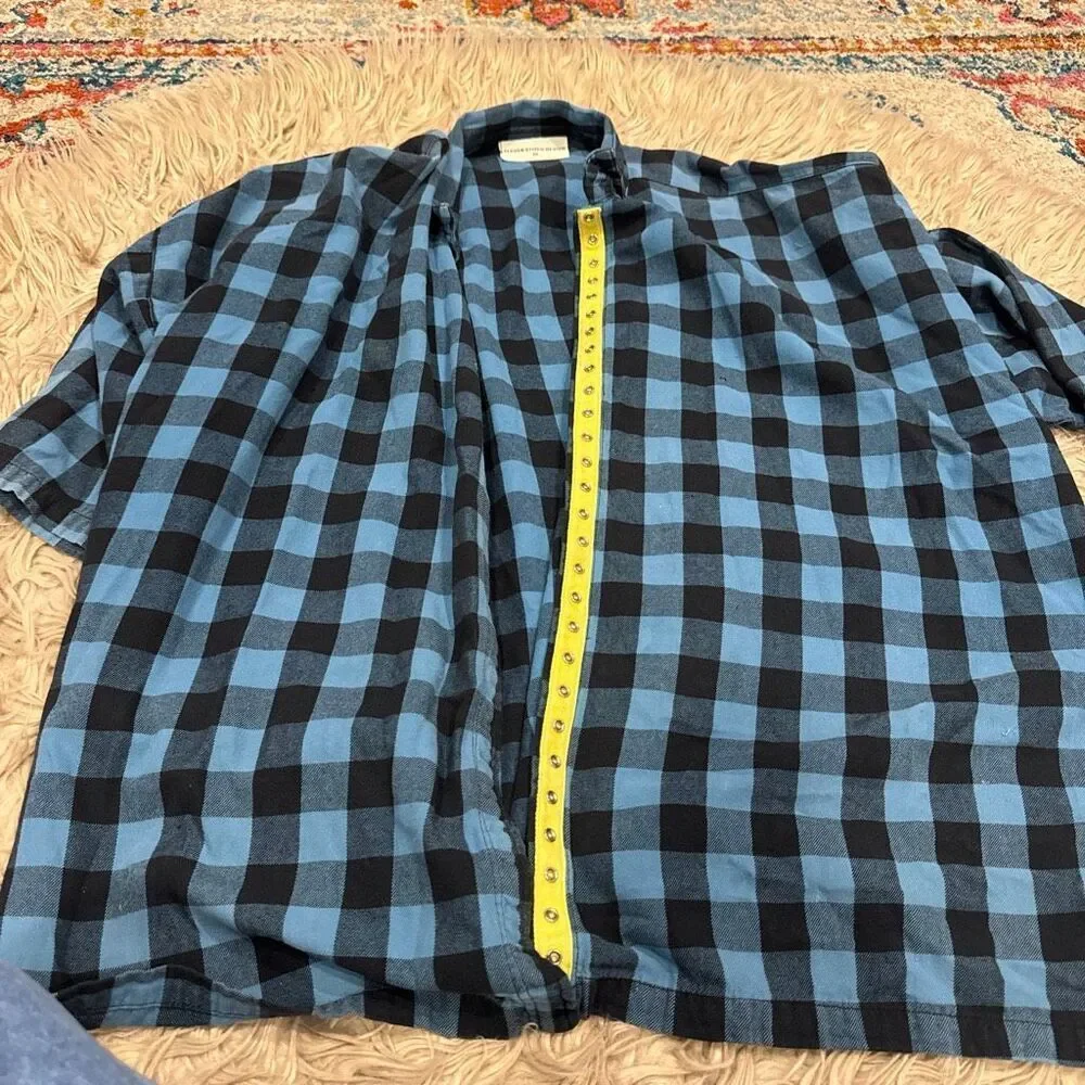 Eleven Stitch Design cotton snap down flannel size medium